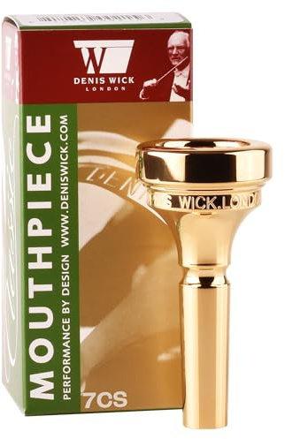 Denis Wick DW4880-7CS Gold-plated Medium Bore Trombone Mouthpiece