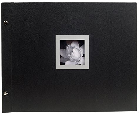 Exacompta 16944E Premium Fotoalbum Ceremony mit 40 Seiten, perfekt für Ihre Fotos zum selbstgestalten Fotobuch Schraubenalbum schwarz, 37 x 29cm