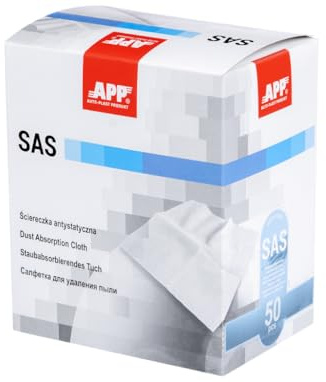 APP SAS Honigtuch Staubbindetuch Lack | 50er Pack Staubbindetücher zum Entfernen von Schleifstaub, Schmutz, Ablagerungen von Holz, Metall, Putz, Automobiloberflächen vor dem Lackieren und Beizen
