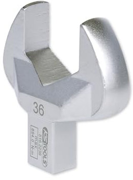 KS Tools Einsteck Maulschlüssel 4 x 18 mm 516.2236 I Verchromter Schraubenschlüssel, 6 Kant Profil I Steckschlüssel mit Stiftsicherung I 36 mm Schlüsselweite