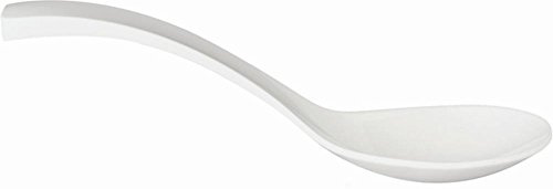 APS 84035 Salatlöffel, 8 x 7 cm, Länge 24 cm, Melamin, weiß