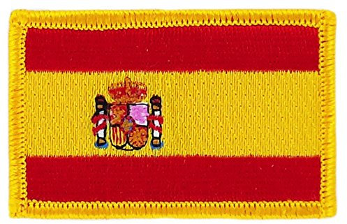 Patch écusson brodé drapeau espagne espagnol flag thermocollant blason insigne