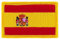 Patch écusson brodé drapeau espagne espagnol flag thermocollant blason insigne