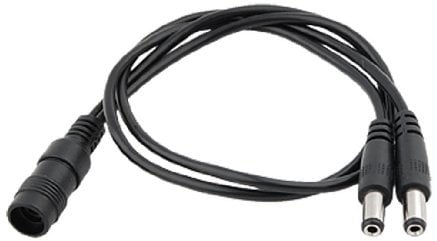 BW 5.5x2.1mm 1 Female to 2 Male Splitter 2 Way DC Power Cable for CCTV Camera