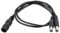 BW 5.5x2.1mm 1 Female to 2 Male Splitter 2 Way DC Power Cable for CCTV Camera