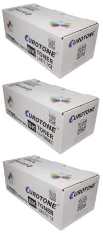 Eurotone 3X Toner Kassetten kompatibel für Brother HL 2035/2037, TN-2005, Druckerpatronen
