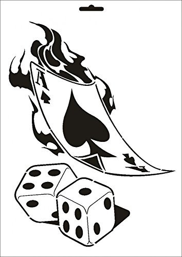 UMR-Design W-118 Ass Wand/Textilschablone Grösse A5