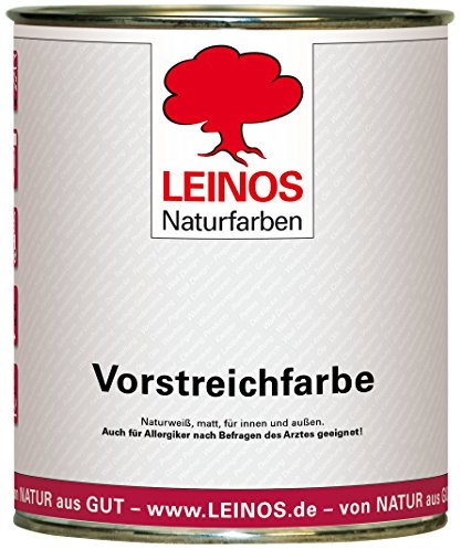 LEINOS Vorstreichfarbe 810 | universelle Grundierung für Holz, Metall, Glasfasertapeten | schnelltrocknend, diffusionsoffen & atmungsaktiv | weiß matt, sehr gut schleifbar, innen & außen nutzbar
