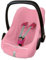 ByBoom - Frottee Sommerbezug, Schonbezug für Babyschale, Autositz, z.B. Maxi Cosi CabrioFix, City, Pebble; Designed in Germany, MADE IN EU, Farbe:Rosa