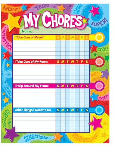 TREND Praise Words 'n Stars Success Charts (25 Sheets) Enterprises, Inc. - Help Your Child Establish Good Habits for Home and Study