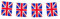 Boland 11605 - Wimpelkette Union Jack, Länge 10 Meter, Großbritannien, Nationalflagge, Fahnenkette, Kunststoffgirlande, Hängedekoration, Fußball, Weltmeisterschaft, Mottoparty