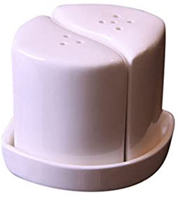 Schillerbach Salz und Pfefferhalter Salzstreuer Pfefferstreuer Spender aus Porzellan 3-teilig