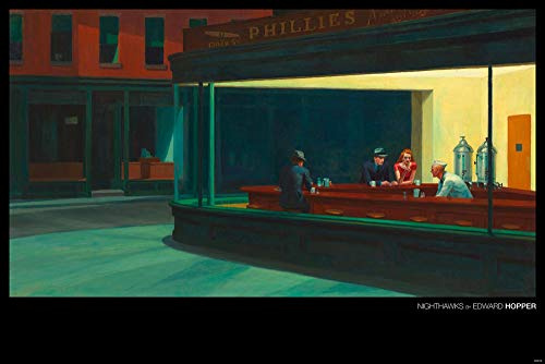 Close Up Edward Hopper Poster Nighthawks (91,5cm x 61cm) + Ü-Poster