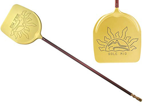 Lilly Codroipo Solemio Pala per Infornare, Alluminio,Oro, Cm 50