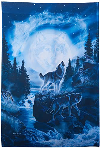 Toland Home Garden Spirit Wölfe dekorative Wilderness/Outdoor Haus Hof-Flagge, 71,1 x 101,6 cm