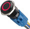 Mintice Schwarz Shell Engel Auge KFZ Kippschalter Druckschalter Schalter Drucktaster Druckknopf 16mm 12V Rot Licht Steckdose Stecker