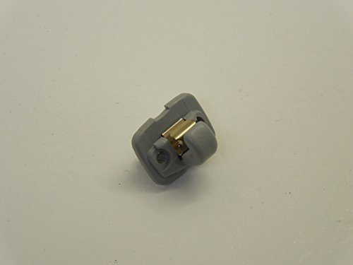 Clip con gancio per aletta parasole di Audi A1, A3, A4, A5, Q3, Q5 e TT. Colore grigio titanio