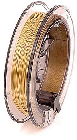 Gütermann / KnorrPrandell 2238320 - Nyloncoated 0,4mm mattgold, 5 meter/ Rolle