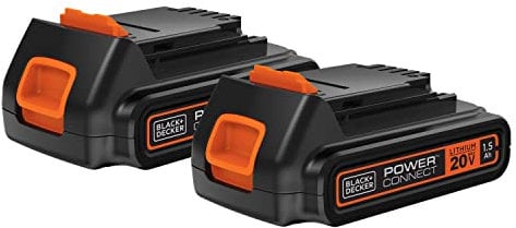 BLACK+DECKER LBXR20-OPE2 2-Pack Max Lithium Ion Battery, 20-Volt