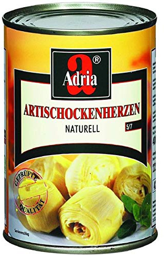 Carciofi al Naturale - Artischockenherzen in Wasser - 6x 390 g