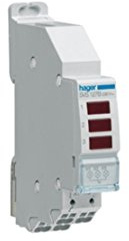 Hager SVS127B LED Leuchtmelder 3-Fach Rot 230VAC QuickConnect Beleuchtung Meldegerät 1 Stück
