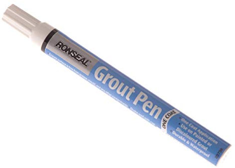 Ronseal RSLEF500 7ml One Coat Grout Pen - Brilliant White