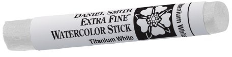 DANIEL SMITH Extra Fine Watercolor Paint, 12ml Stick, Titanium White, 284670030, 3 in, 0.4 Fl Oz (Pack of 1)