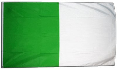 Digni® Bandiera Banda Verde bianca 90 x 150 cm