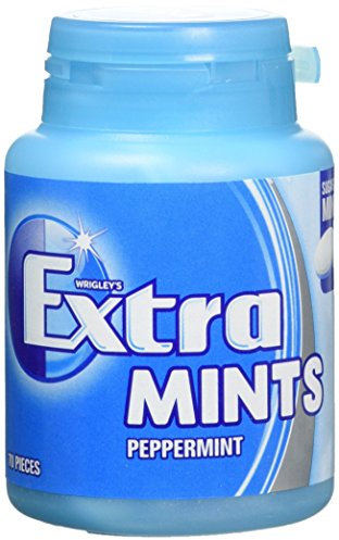 Wrigley Extra Peppermint Sugarfree Mints, 77 g, 70-Piece, Pack of 6