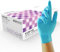 Unigloves Unitrile GS0055 Medical Grade Examination Gloves - Powder and Latex Free Disposable Gloves, Box of 100 Gloves, Blue, Extra Large