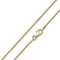 Materia Schlangenkette Silber 925 Gold - Damen Halskette 1mm vergoldet K126-90cm