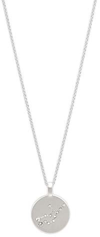 PILGRIM Jewelry Halskette mit Sternzeichen und Kristall (Versilbert - Jungfrau Sternzeichen)