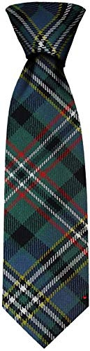 I LUV LTD Gents Neck Tie Scott Green Ancient Tartan Lightweight Scottish Clan Tie