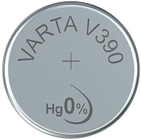 VARTA 14501390 – Pile Bouton V390 de 1,5 V, capacité 80 mAh, système Chimique oxyde d'argent, pour appareils électroniques Quotidiens pour Assurer Une Alimentation optimale en énergie