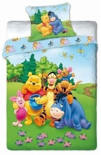 Faro BETTWÄSCHE Winnie The Pooh-Kissen 70 X 80/160 X 200, KINDERZIMMER, 02, Baumwolle, Mehrfarben, 200 x 160 cm