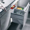Poubelle de cuisine tri sélectif 2 bacs encastrable 60L (30+30) Hailo Euro Cargo S
