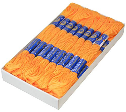 24 Docken Stickgarn je ca. 8m / Sticktwist 100% Baumwolle Stickerei verschiedene Farbwahl
