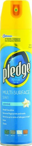 Pledge Aerosol 5-in-1 Multisurface Jasmine 250 ml (Pack of 6) by Pledge