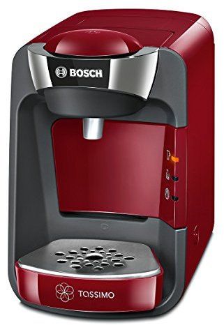 Bosch TAS3203 Tassimo Suny - Cafetera multibebidas automática de cápsulas con sistema SmartStart, color rojo