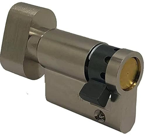 Abus KE5N10/30 Demi-Cylindre à bouton Nickelé E5 10 x 30 mm 47739
