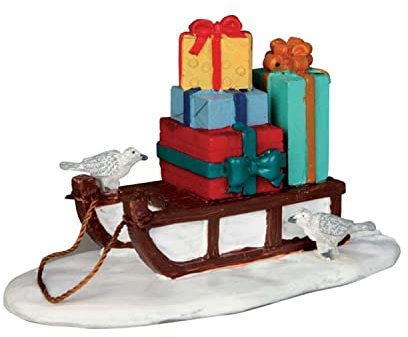 Lemax - Sled with Presents 54937 Schlitten mit Geschenke Weihnachtsdorf Winterdorf