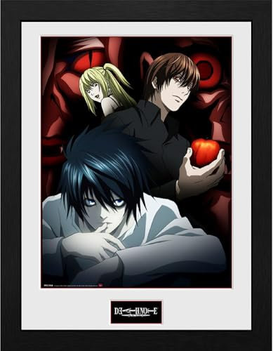 GB eye 16 x 12-Inch Death Note, Light L and Misa Framed Photograph by GB Eye Limited