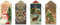 40 x Geschenkanhänger Anhänger Weihnachtsanhänger Nostalgie Glimmer lang 13 x 6 cm Fröhliche Weihnachten S1