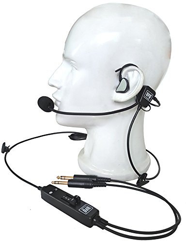 UFQ In-Ear Typ Luftfahrt Headset UFQ L-1 Superleicht - leise wie ANR-frei mit einer Tasche, tolle Klangqualität für Musik mit MP3-Eingang