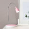 Lightbox LED Schreibtischlampe mit Flexarm & Schalter & warmweißem Licht (3000 K) - moderne Tischleuchte - Höhe 40cm - für das Kinderzimmer/Brüo - aus Kunststoff/Metall - in Eisen/Rosa