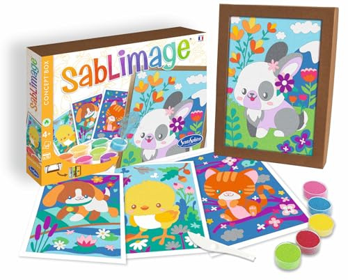 Sentosphère 3900885 Sand Image Animals Craft Set
