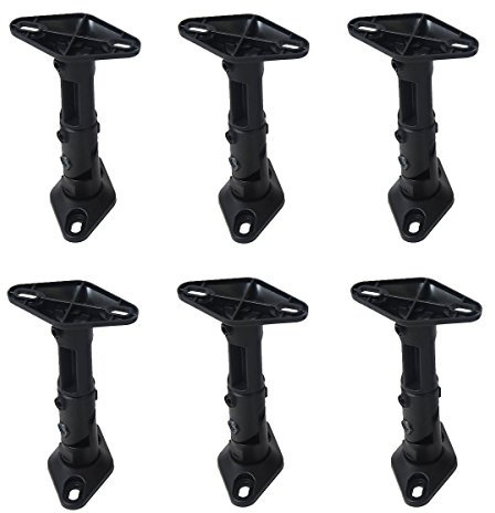 videosecu Universal Satellite Lautsprecher Mounts/Klammern für Wände und Decken (weiß, schwarz erhältlich)