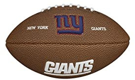 Wilson NFL Team Logo Mini New York Giants American Football, Braun, Größe Mini