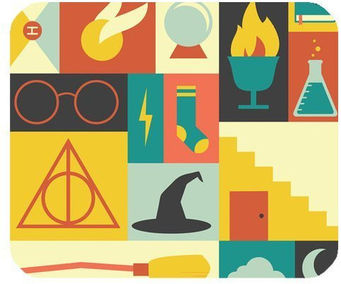 Tapis de souris de jeu rectangulaire personnalisé pour bureau et cadeau - motif LL252 Harry Potter