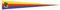 U24 Langwimpel Nordfriesland Fahne Flagge Wimpel 200 x 40 cm Premiumqualität